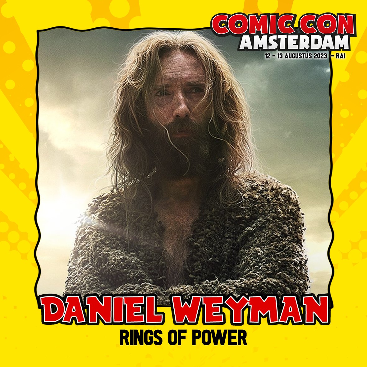 Rings of Power-acteur Daniel Weyman aanwezig op Comic Con Amsterdam 2023