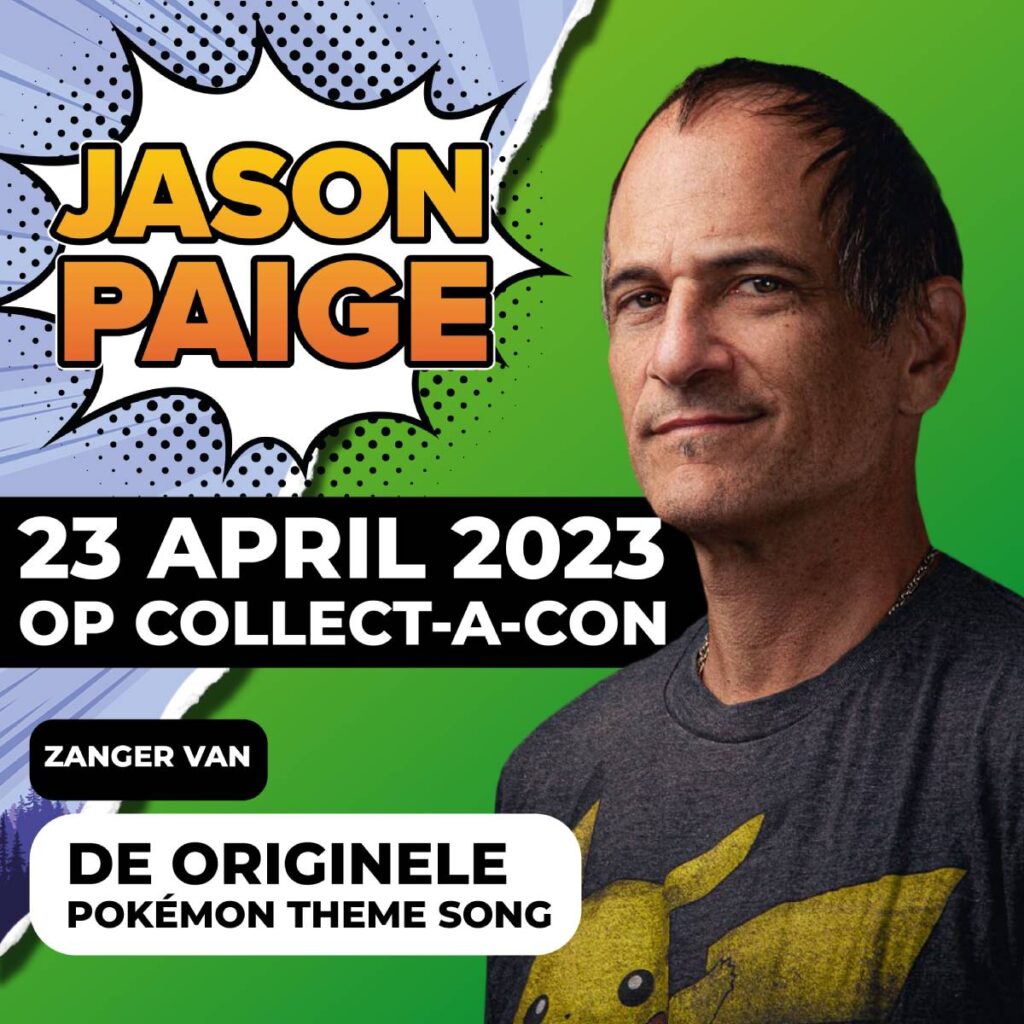 Jason Paige (theme song Pokemon) komt naar Collect-a-Con Nijkerk
